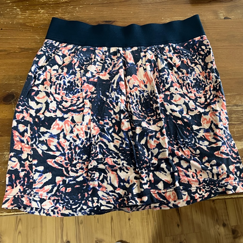 Free People, Size: Medium, Color: Navy, Blush Pink, and Tangerine.